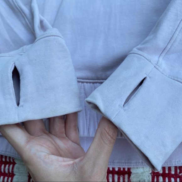 LULULEMON porcelain pink Stress Less funnel neck sweatshirt 6 - Picture 6 of 13